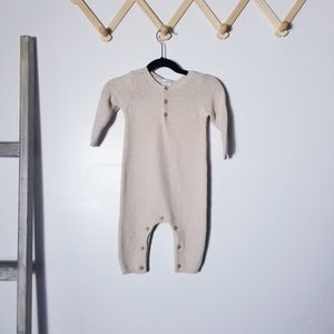 NWT MODERN MOMENTS GERBER KNIT ONESIE SIZE 3-6 MONTHS TAN